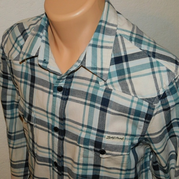 Lucky Brand Other - Lucky Brand long sleeve Western cut shirt. L
